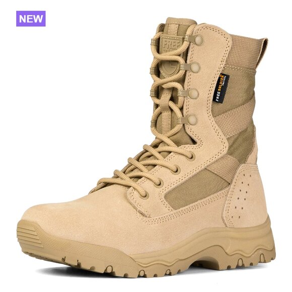 Men\'s Tactical Boots 8 Inches Lightweight Combat Boots Suede Leather main image 6